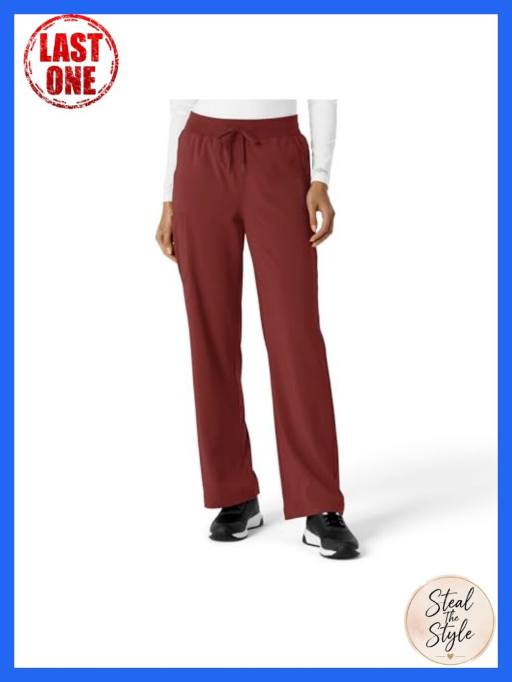 Women's Boot Cut Scrub Pant Mid Rise Regular Fit Medical Work